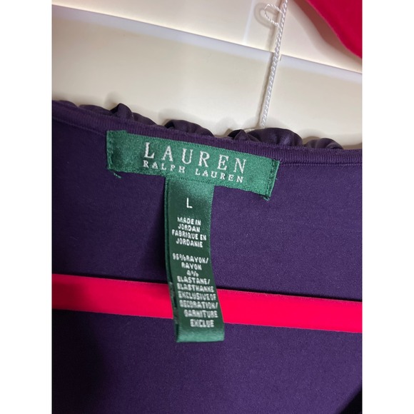 Lauren Ralph Lauren purple blouse size L - Picture 3 of 7